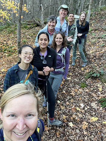  DCNP team hike in Vermont, November 2022