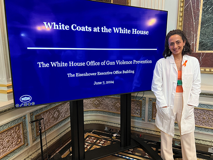 Lena Makaroun, MD at the White House Gun Violence Prevention Event 
