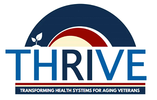 Transformative Health Systems Research to Improve Veteran Equity and Independence (THRIVE) logo