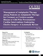 Management of Antiplatelet Therapy among Patients on Antiplatelet Therapy for Coronary or Cerebrovascular Disease