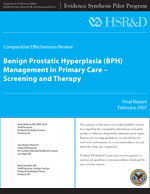 Benign Prostatic Hyperplasia (BPH) Management in Primary Care Screening and Therapy