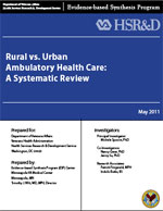 Rural vs. Urban Ambulatory Health Care Review 
