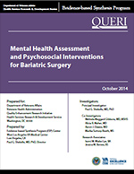 Mental Health Assessment and Psychosocial Interventions for Bariatric Surgery