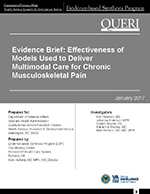Evidence Brief: Effectiveness of Models Used to Deliver Multimodal Care for Chronic Musculoskeletal Pain