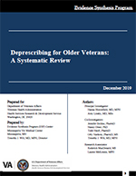 Systematic Review - Deprescribing for Older Veterans:
A Systematic Review