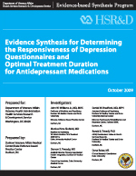 Determining the Responsiveness of Depression Questionnaires and Optimal Treatment Duration for Antidepressant Medications