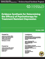 Determining the Efficacy of Psychotherapy for Treatment Resistant Depression