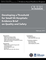 Developing a Threshold for Small VA Hospitals: Evidence Brief on Quality and Safety (February 2013)