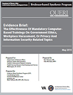 Evidence Brief: The Effectiveness of Mandatory Computer-Based Trainings on Government Ethics, Workplace Harassment, or Privacy and Information Security-Related Topics
