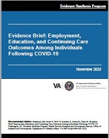 Evidence Brief: Employment, Education, and Continuing Care Outcomes Among Individuals Following COVID-19
