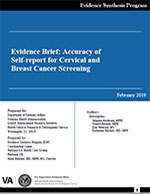 Evidence Brief: Accuracy of Self-report for Cervical and Breast Cancer Screening 