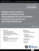 Budget Impact Analysis: Warfarin and Newer Oral Anticoagulants for the Prevention of Stroke Among Veterans With Atrial Fibrillation (August 2013)