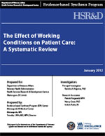 The Effect of Working Conditions on Patient Care: A Systematic Review (January 2012)
