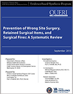 Prevention of Wrong Site Surgery, Retained Surgical Items, and Surgical Fires: A Systematic Review