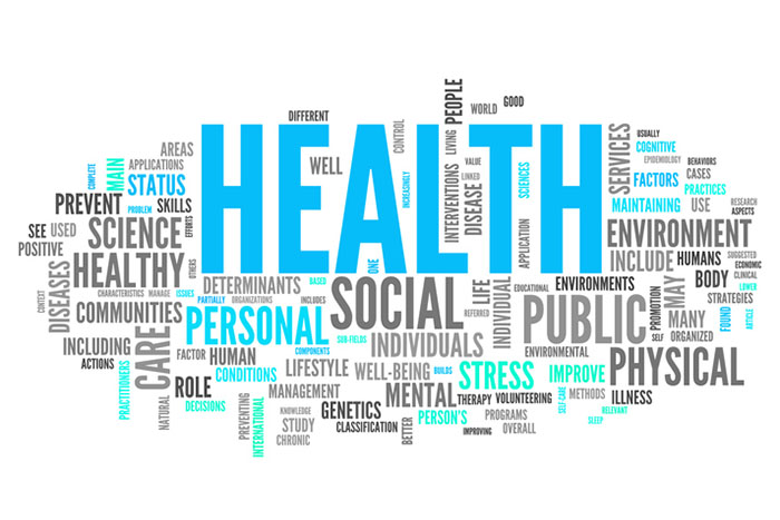 Word cloud of whole health concepts 