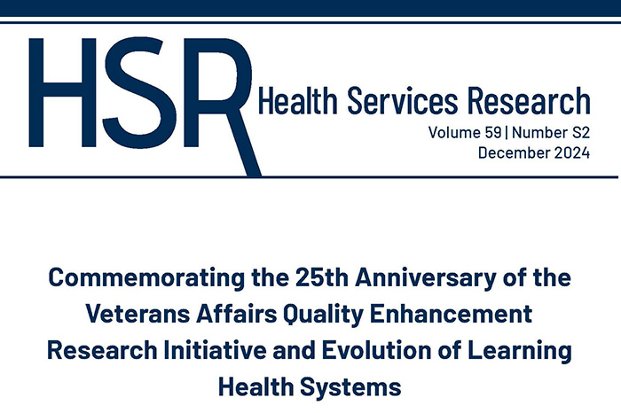 A special issue of Health Services Research celebrates the 25th anniversary of VA's Quality Enhancement Research Initiative (QUERI). 