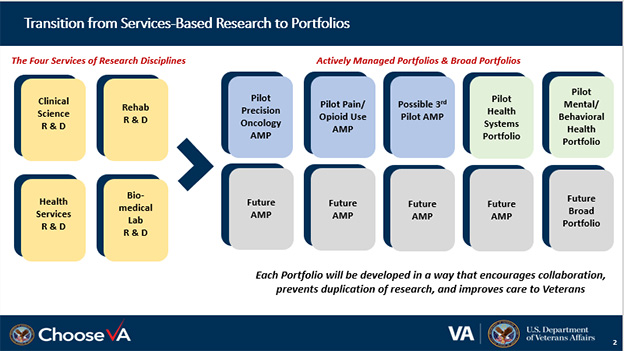 Transition from Service-Based Research to Portfolios