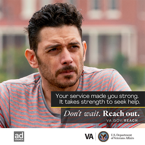 Your service made you strong. It takes strength to seek help. Don't wait. Reach out.