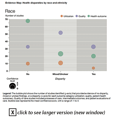 Evidence Map: Health disparaties by race and ethnicity